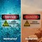 Signmission Sodium Hypochlorite Danger Sign, Plastic, 10in W x 7in L, 2PK OS-2PACK-DS-P-710-L-1577 - alternate 8
